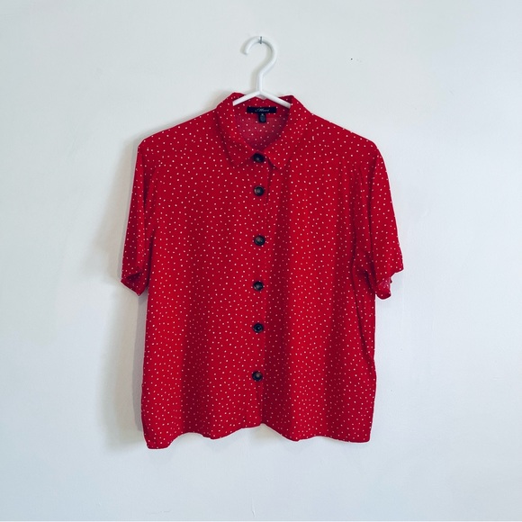 Mavi red and white polka dot top - Picture 6 of 8